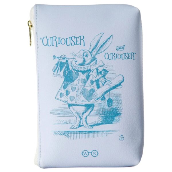 Alice In Wonderland Original Purple Book Pouch Purse Clutch
