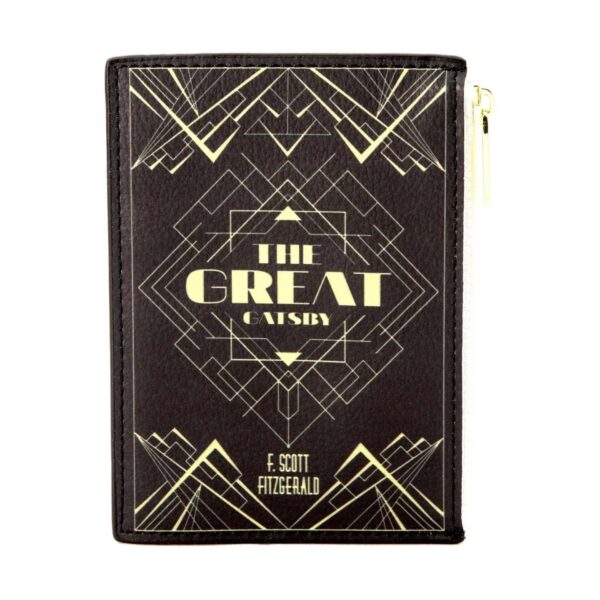 The Great Gatsby Art Deco Black Book Coin Purse Wallet