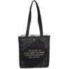 Gatsby Art Deco Black Book Tote Bag