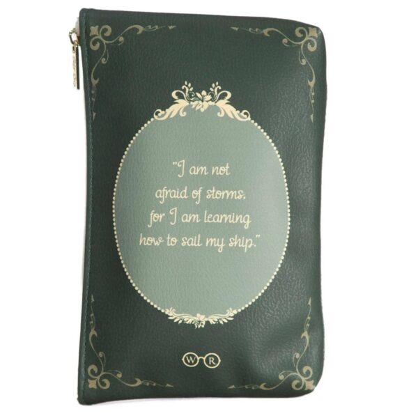 Little Women Green Book Pouch Purse Clutch