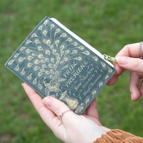 Pride And Prejudice Green Book Coin Purse Wallet