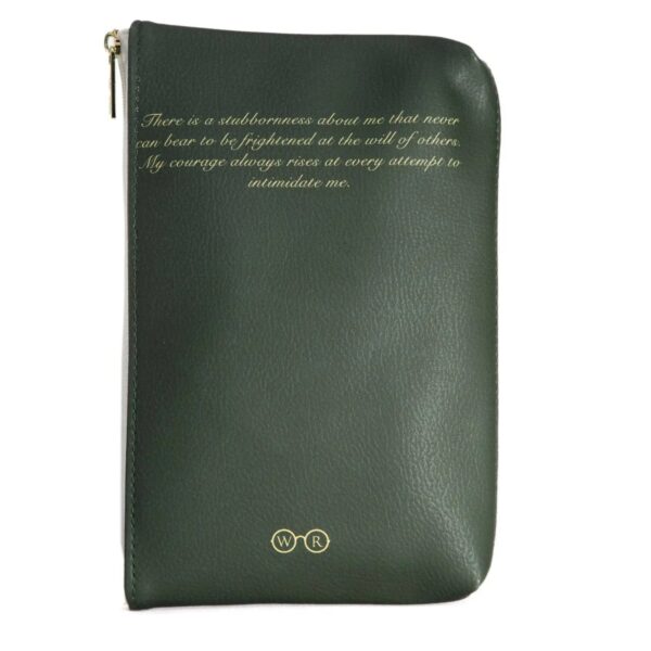 Pride And Prejudice Green Makeup Pouch