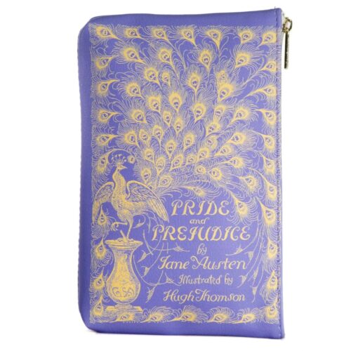 Pride And Prejudice Purple Book Makeup Pouch