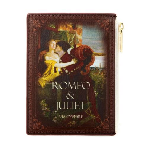 Romeo And Juliet Kiss Brown Book Coin Purse Wallet