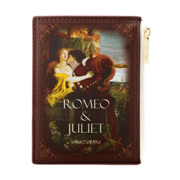 Romeo And Juliet Kiss Brown Book Coin Purse Wallet