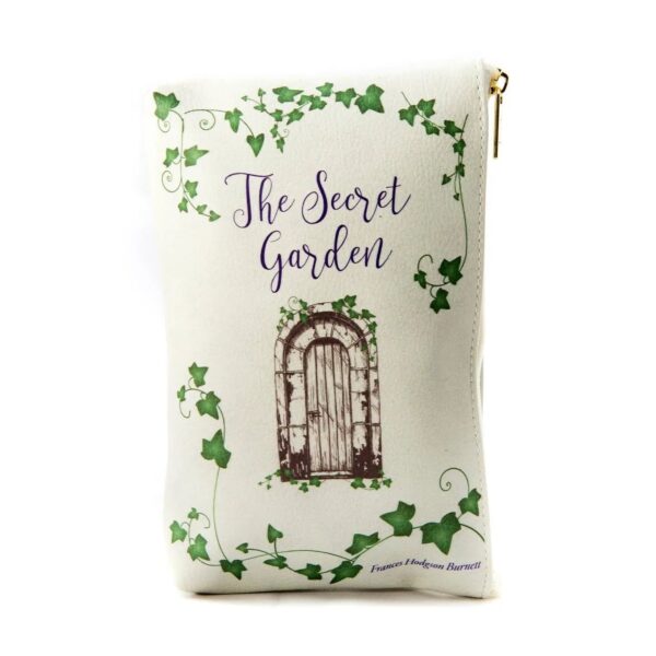 The Secret Garden Grey Book Pouch Purse Clutch