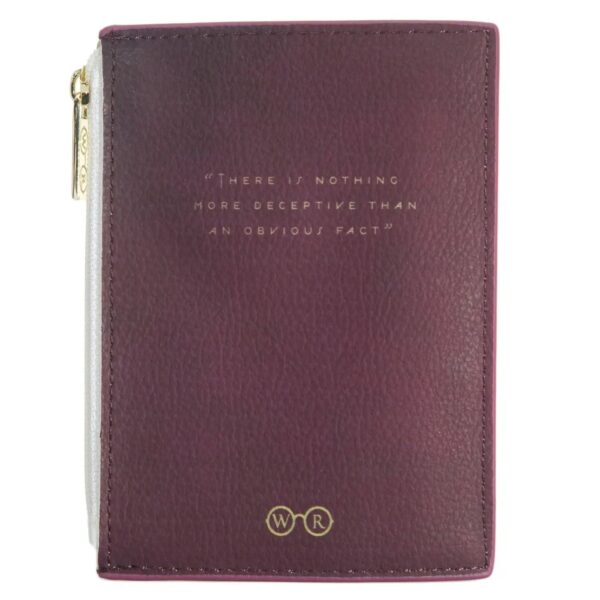 Sherlock Holmes Silhouette Book Coin Purse Card Wallet