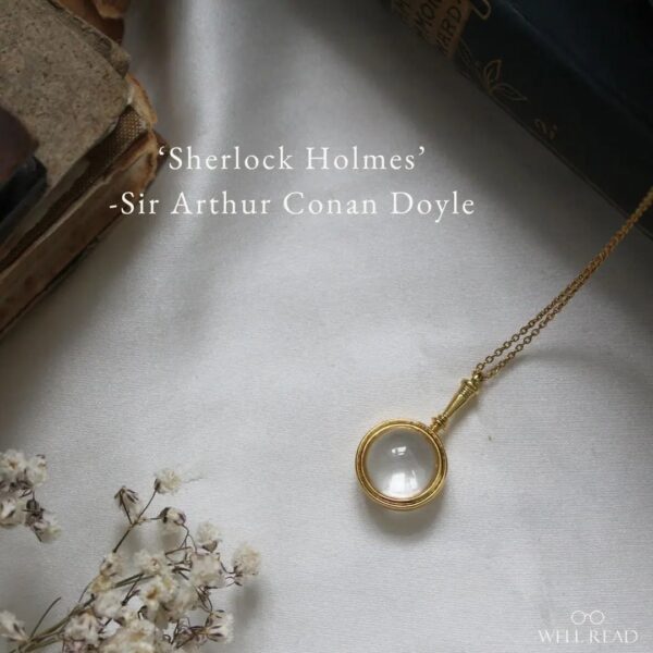 Sherlock Holmes Bookish Pendant Necklace